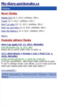 Mobile Screenshot of my-diary.quicksnake.cz