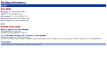 Tablet Screenshot of my-diary.quicksnake.cz